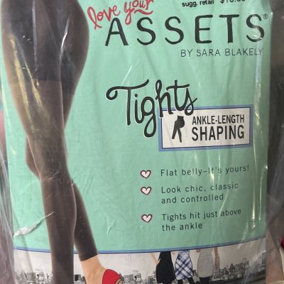 Assets by Sara Blakely by Spanx Ankle Length Shaping Tights Black Size 3